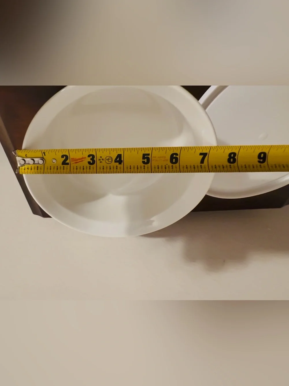 Corning ware French White 1-1/2 qt stoneware, with lid, used/good.